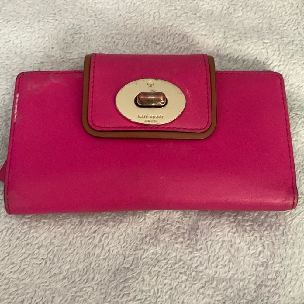 Kate Spade Fuchsia Leather Wallet